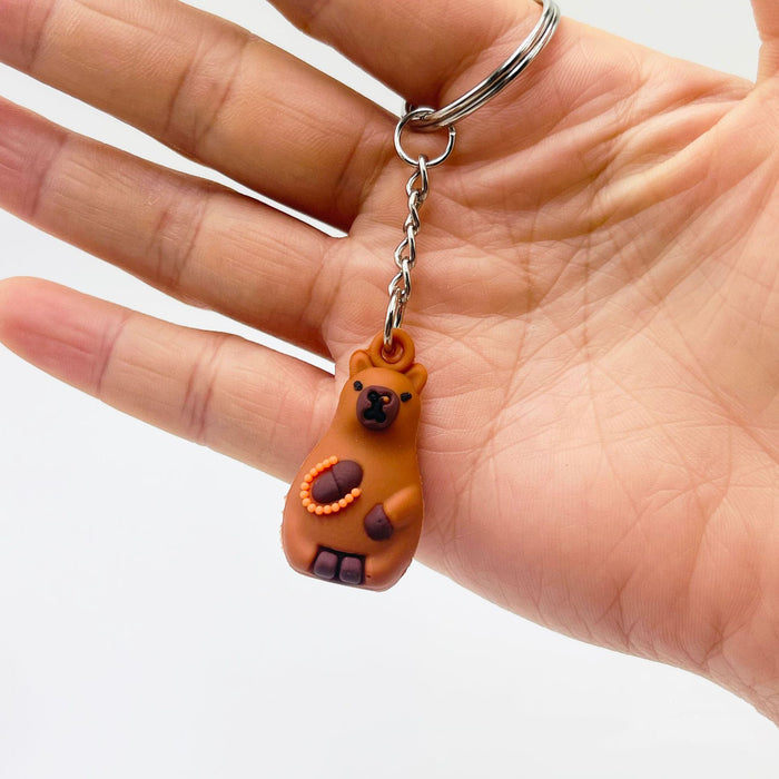 Wholesale  Cartoon Keychain Bag Pendant Soft Glue Doll  Keychain