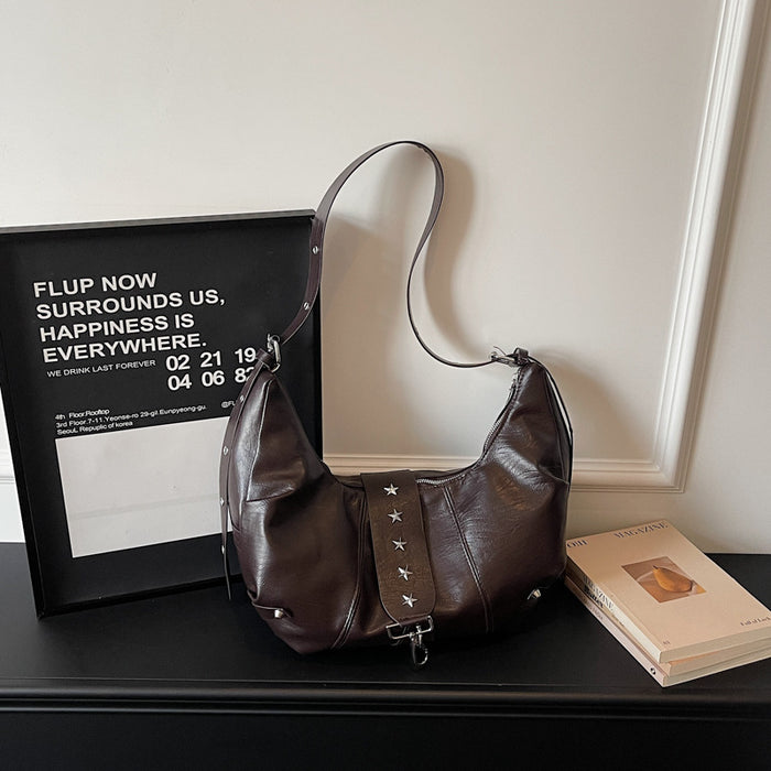 Wholesale Chic Women' s Large PU Crossbody Bag Black Street Style