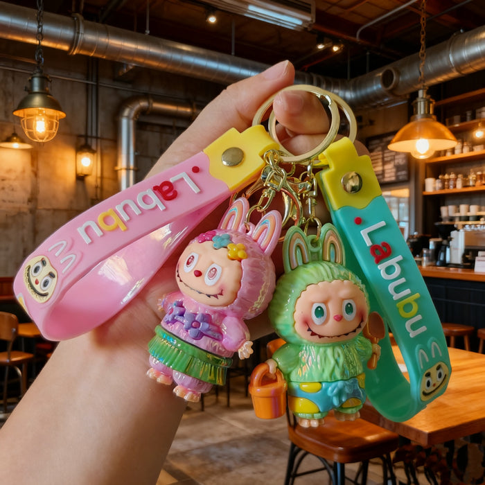 Wholesale Cute Silicone PVC Cartoon Keychains for Couples