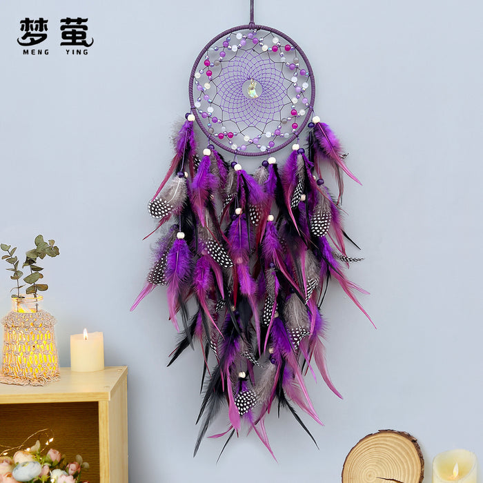 Wholesale Handwoven Dreamcatcher Wall Hanging Home Decor Feather MOQ≥2
