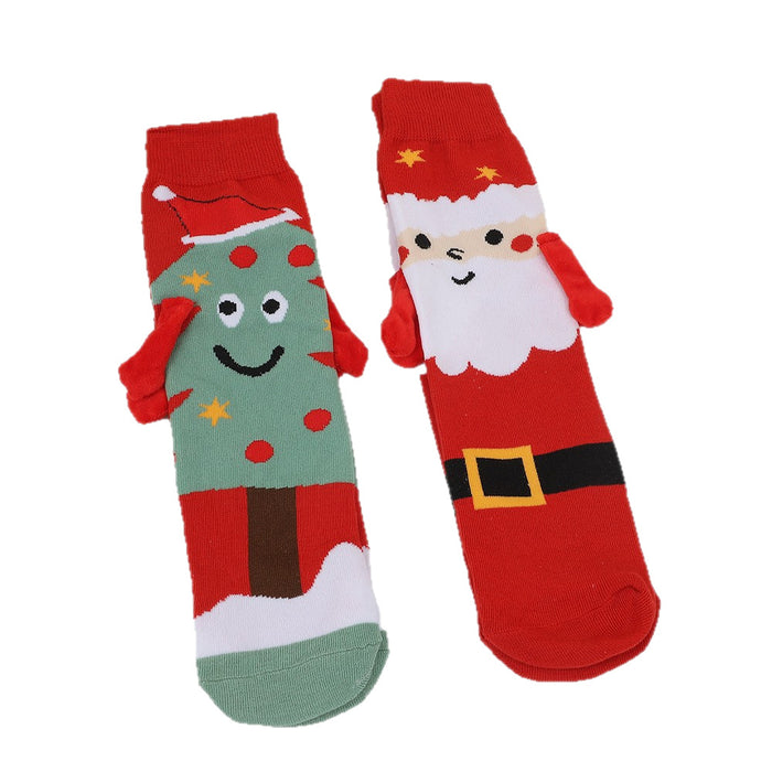 Wholesale Magnetic couple socks that hold hands