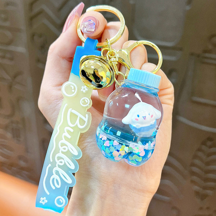 Wholesale Cartoon Acrylic Liquid Quicksand Keychain JDC-KC-YanG045