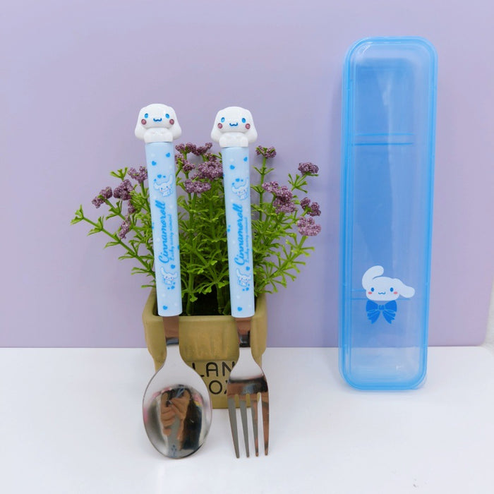 Wholesale Cartoon boxed tableware cute spoon and fork set stainless steel for students
