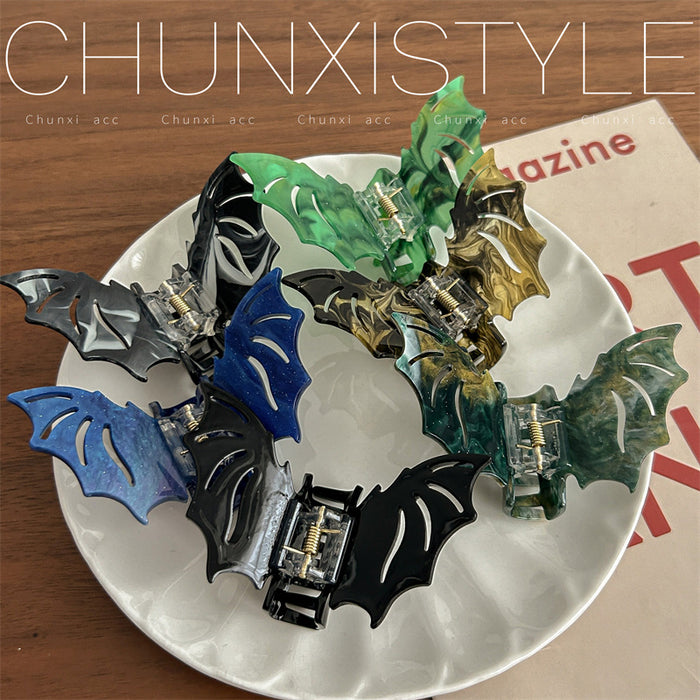 Wholesale  Gothic Bat Hair Claw Clip Acrylic Fashion Hair Accessory For Party And Gift