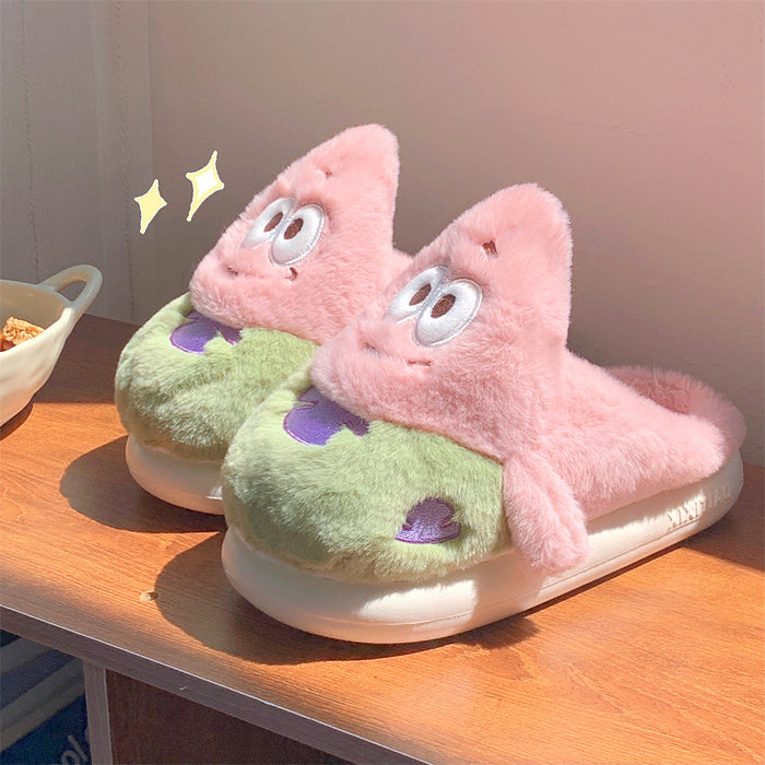 Wholesale Plush Cartoon Cotton Slippers (F) JDC-SP-RongHe002