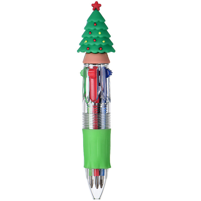Wholesale Four-color ballpoint pen cute cartoon multi-color pen