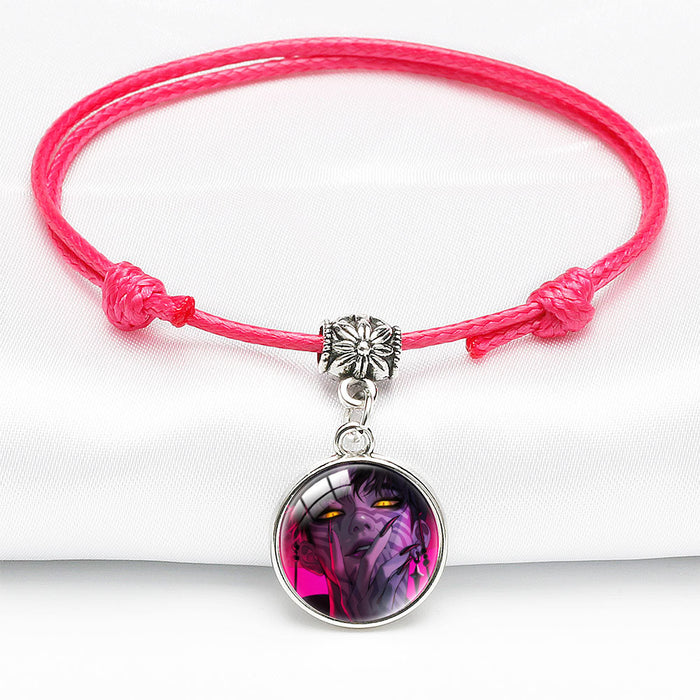 Wholesale KPOP Cute Cartoon Crystal Multi-Color Adjustable Bracelet