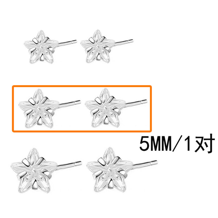 Wholesale Zircon earrings are small and delicate, with delicate overlapping earrings