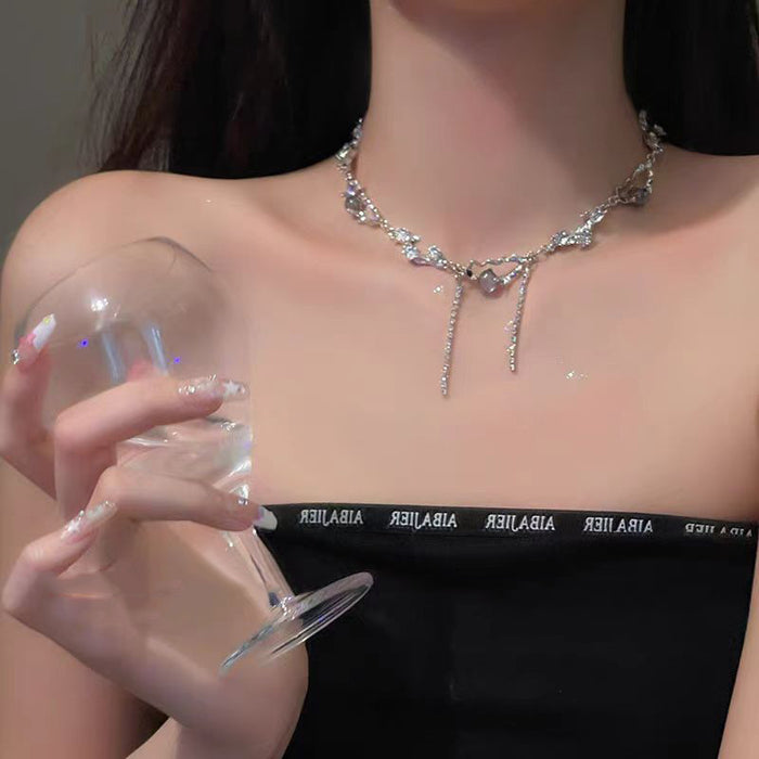 Wholesale Titanium steel necklace, neck chain, niche collarbone chain