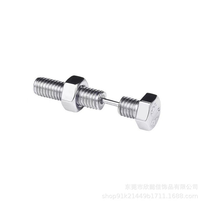 Wholesale Stainless steel cross screw earrings