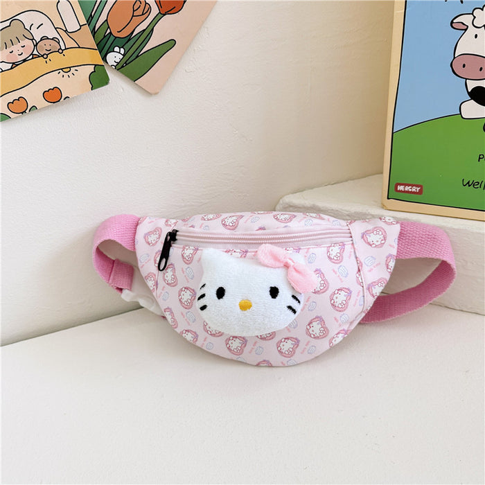 Wholesale Cartoon Children' s Waist Bag Kindergarten Backpack Children' s Baby Crossbody Bag Boys and Girls Shoulder Bag Cross-Border Lightweight Waterproof
