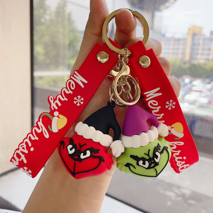 Wholesale Creative Christmas Grinch Keychain JDC-KC-JuShu007