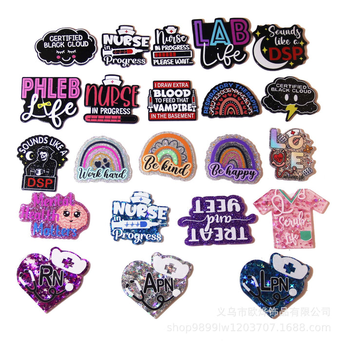 Wholesale Cartoon Organ Acrylic Pin DIY Patch Accessories JDC-FK-OuYie009