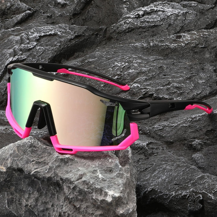 Wholesale New outdoor sports windproof goggles, color changing cycling glasses, men's and women's fashionable polarized sunglasses