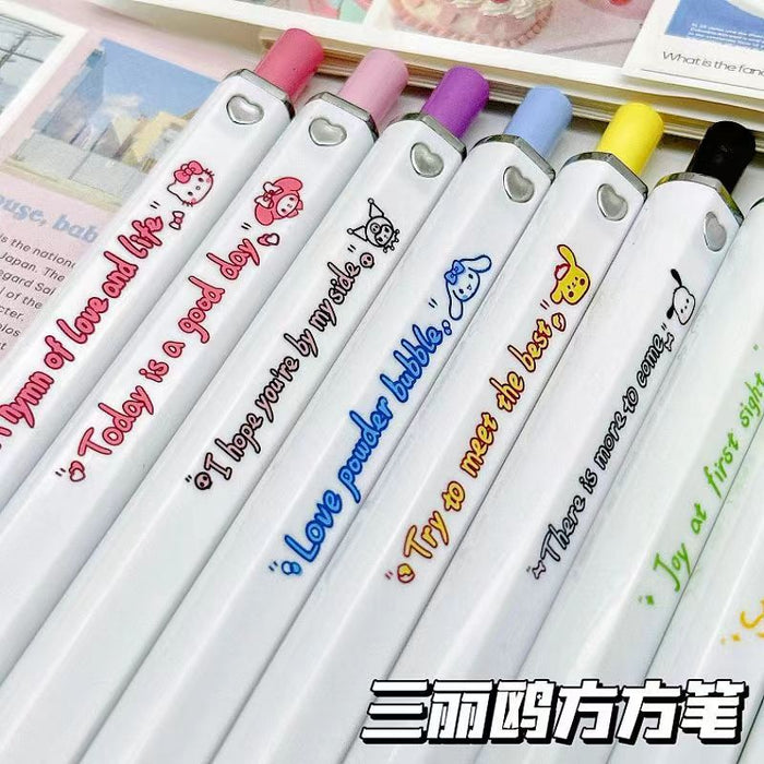 Wholesale Plastic Cartoon Push Gel Square Pen JDC-PN-Ceguan004