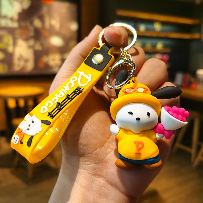 Wholesale Cartoon Doll Rubber Keychain JDC-KC-Tingm168