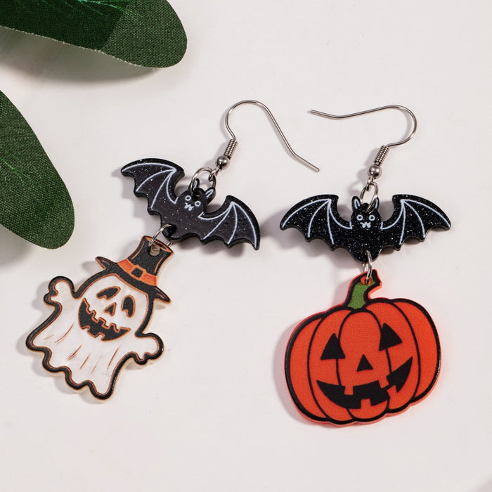 Wholesale  Earrings Collection Cute Cartoon Fun Ghost Pumpkin Skull Earrings