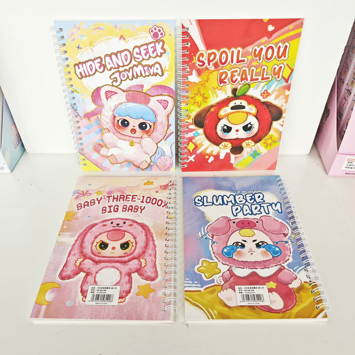 Wholesale Coil Cartoon Portable Planner Diary Notebook