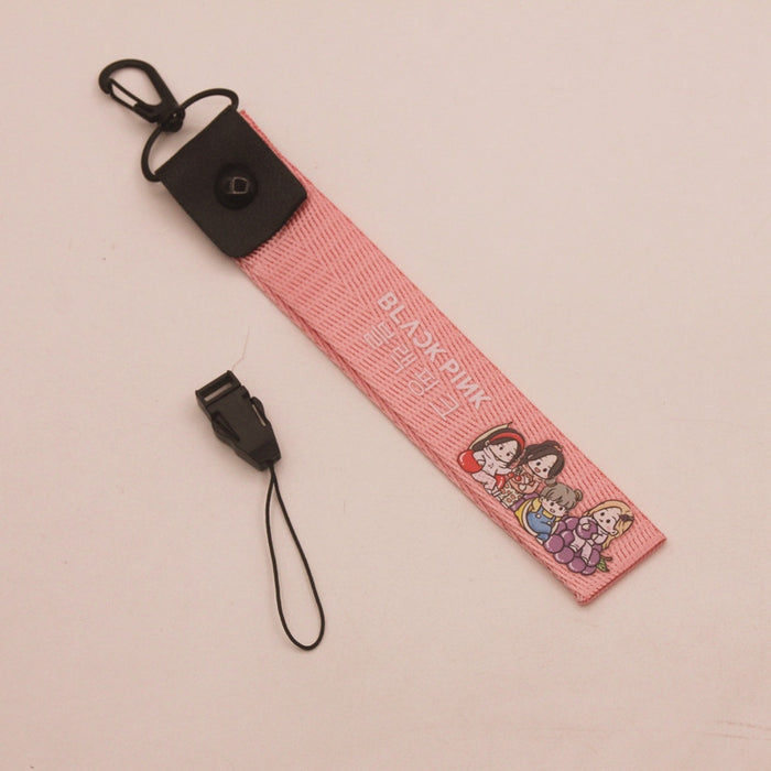 Wholesale Printed Name Slips Nylon Keychain JDC-KC-HanTian027