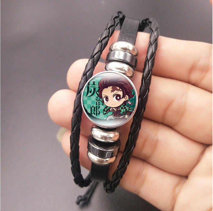 Wholesale Leather Cartoon Braided Bracelet JDC-BT-HaoH001