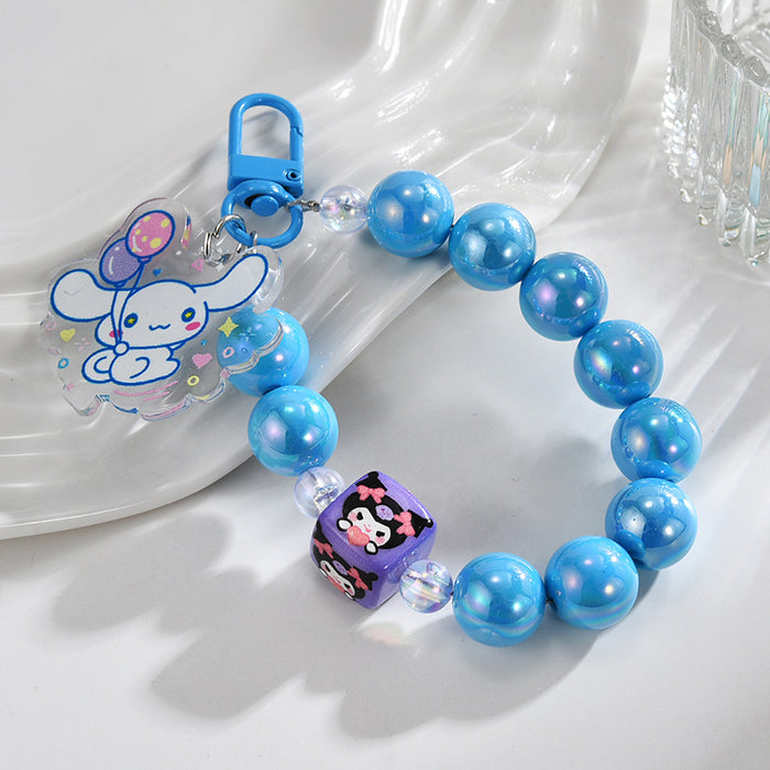 Wholesale DIY Rabbit and Bear Beaded Keychains
