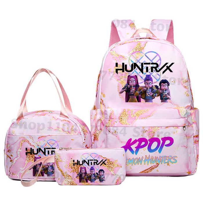 Wholesale KPOP Backpack,  Lunch Bag,  Pencil Case Set,  Student Anime Fashion School Bag,  Pencil Box,  Bento