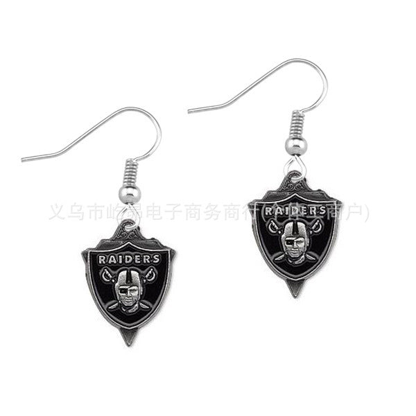 Wholesale Rugby team logo earrings