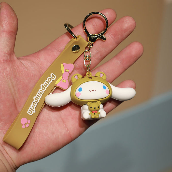 Wholesale Cartoon Doll Silicone Keychain JDC-KC-NiuTe001