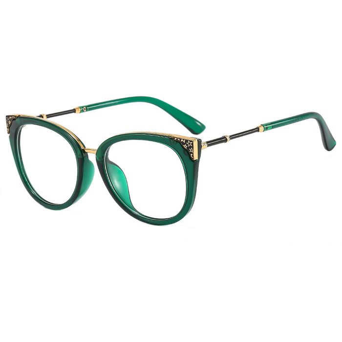 Wholesale Women' s Polarized Cat-Eye Sunglasses with Star Accents