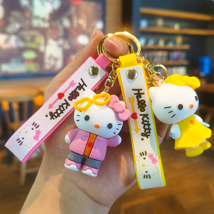 Wholesale Cartoon Silicone Doll Keychain JDC-KC-Tingm308