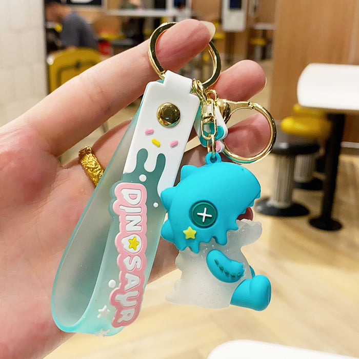 Wholesale PVC Ice Cream Dinosaur Doll Keychain JDC-KC-NLu018