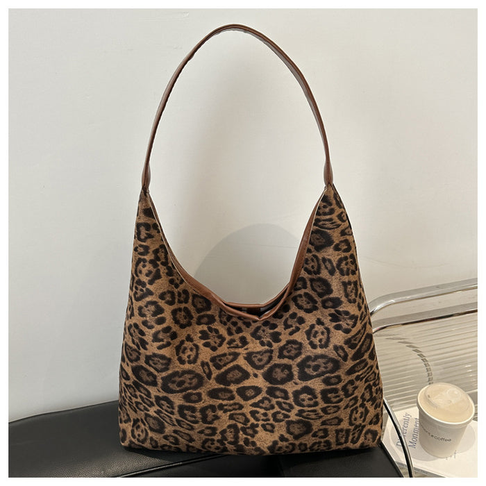 Wholesale Minimalist Leopard Print Large-Capacity Tote Bag