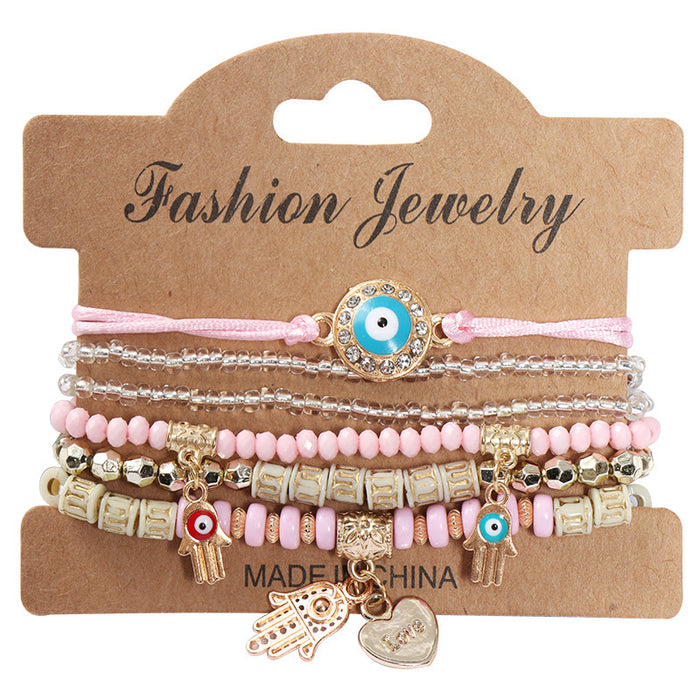 Wholesale Handstring Devil's Eye Fashion Bohemian Bracelet JDC-BT-NH001