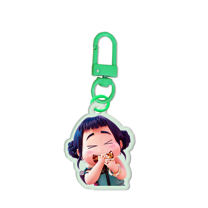 Wholesale 12pcs Custom Acrylic Cartoon Anime Double-Sided Keychain