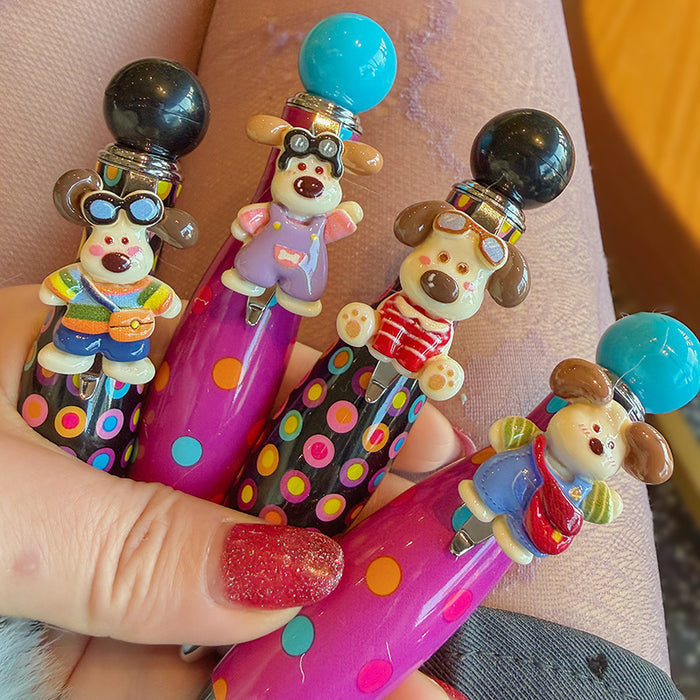 Wholesale Cartoon Dog Spinning Pen Cute Rotating Ballpoint for Office Desk Decor