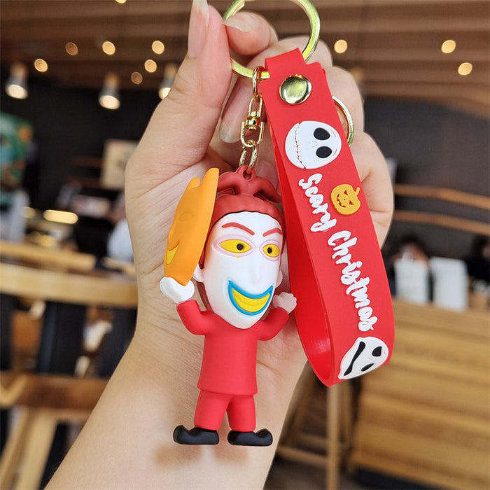 Wholesale Cartoon Doll Silicone Keychain JDC-KC-SuCheng004