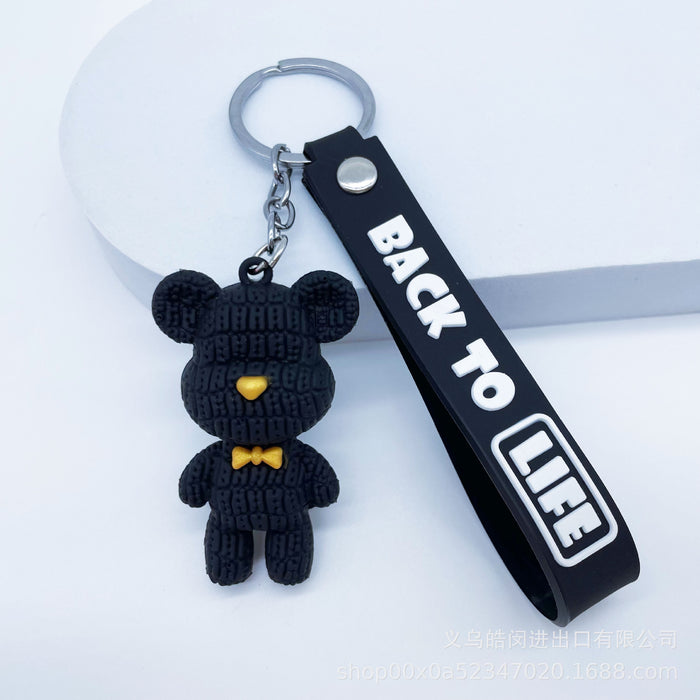 Wholesale cute cartoon silicone  key chain pendant bag pendant key chain