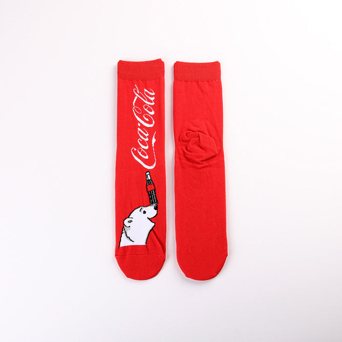 Wholesale Cartoon Polyester Mid Tube Socks (F) JDC-SK-JieQ001