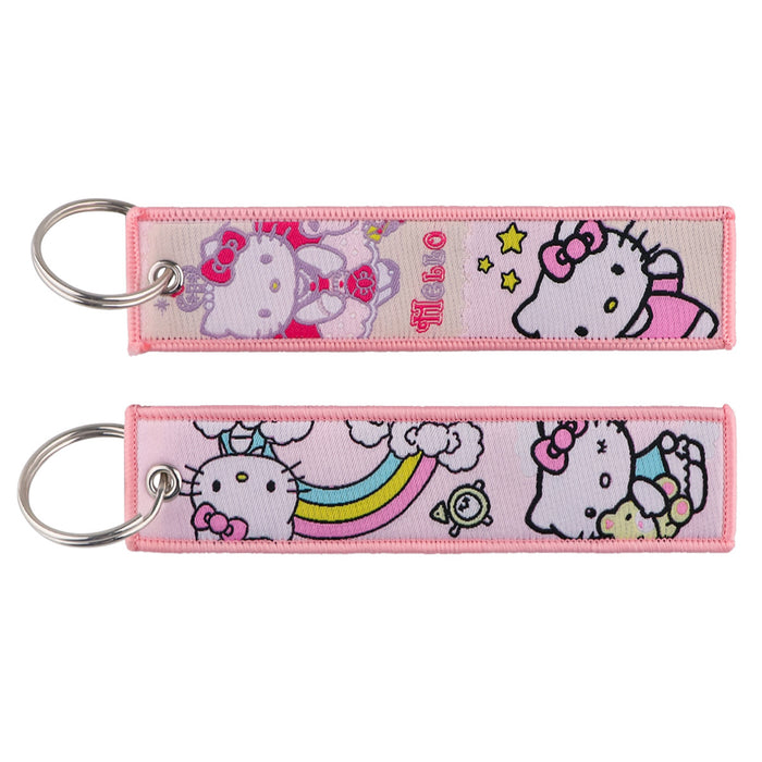 Wholesale Cartoon Cute Woven Label Lanyard Keychain JDC-KC-KKX010