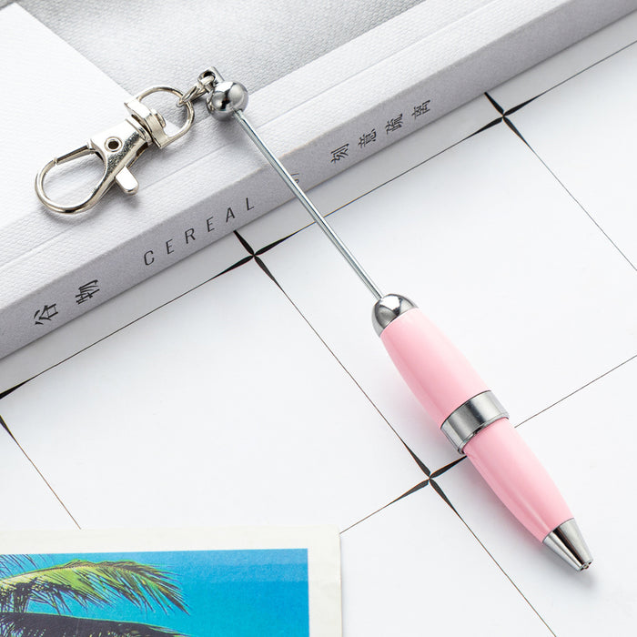 Wholesale 11.9cm Beadable Pens DIY Keychain Bar Portable Mini Pen Metal Pen JDC-PN-HuaH013