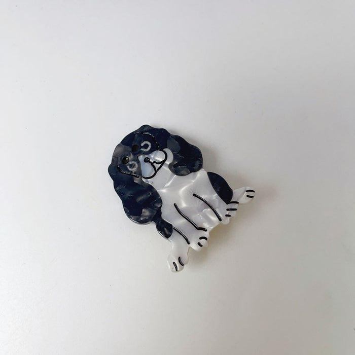 Wholesale Animal Dog Acetate Hair Clip JDC-HC-XingYi026