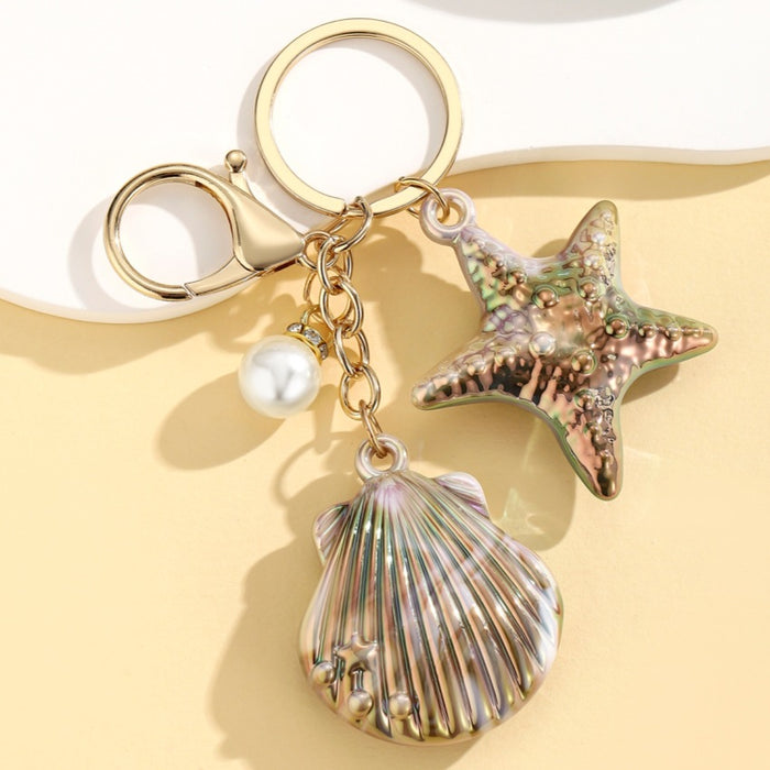 Wholesale Marine Life Watercolor-Style Keychain