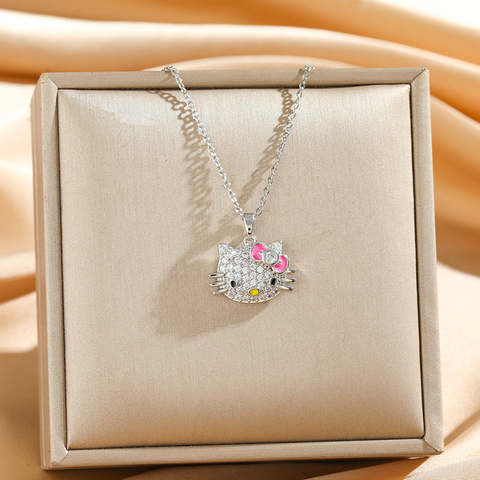 Wholesale Cute Cartoon Cat Choker  Necklace