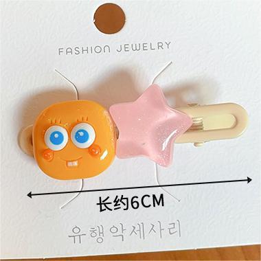 Wholesale Cute Colorful Five-pointed Star Dopamine Hair Clips JDC-HC-Shuy002