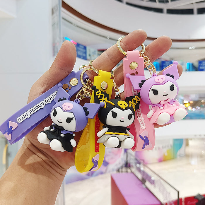 Wholesale Cartoon Silicone Doll Keychain JDC-KC-KuangK044