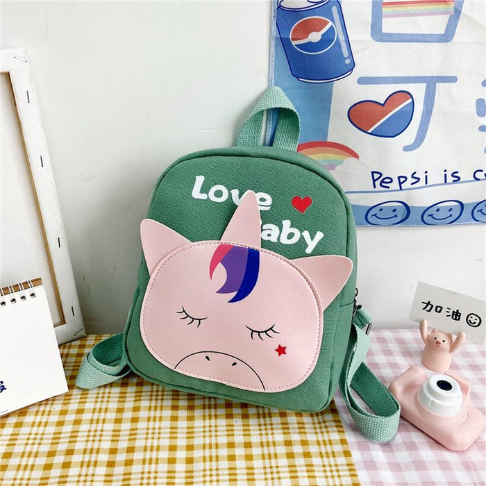 Wholesale Cartoon Soft Cute Canvas Backpack JDC-BP-YuanDuo001