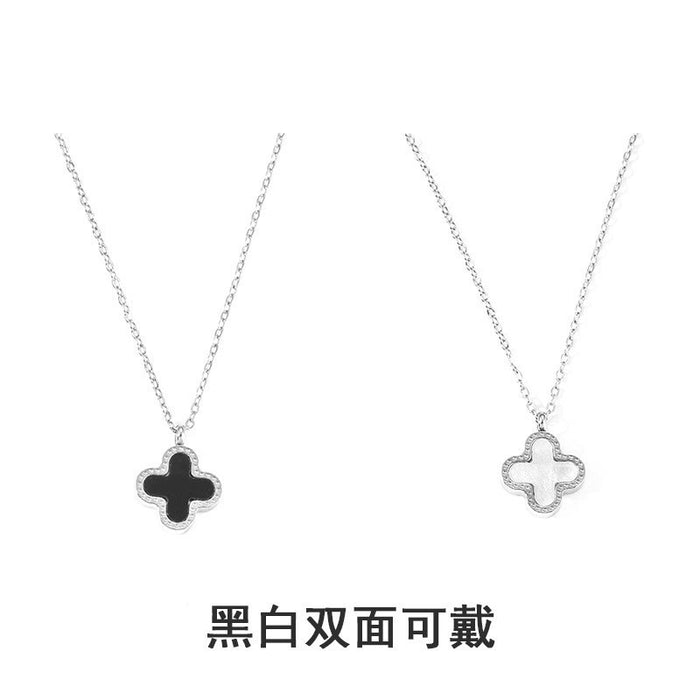 Wholesale Stainless Steel Clavicle Chain Necklace — Asymmetrical Design featuring a Bowknot  Rhinestone Accents  and Heart Pendant