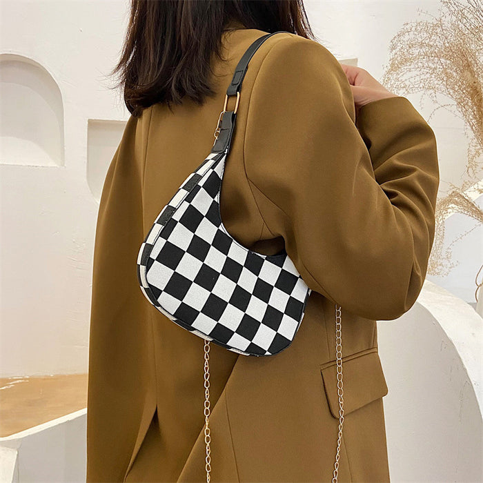 Wholesale New Houndstooth Women's Bag  Shoulder Crossbody Bag Stylish  Handbag