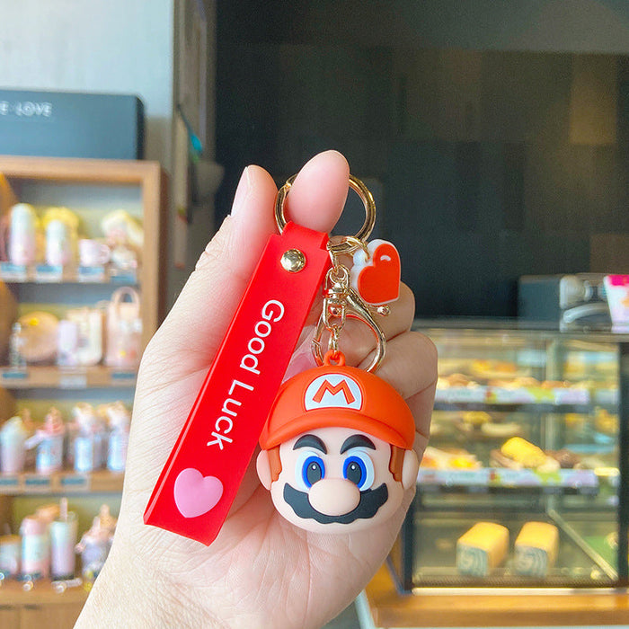 Wholesale Mushroom Head Doll PVC Keychain JDC-KC-YD101