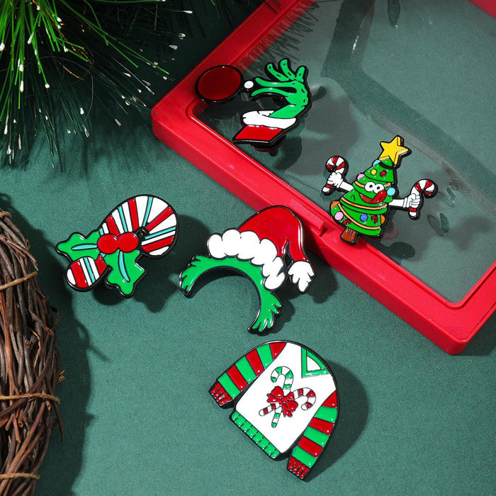 Wholesale Christmas Series Cartoon Brooch Christmas